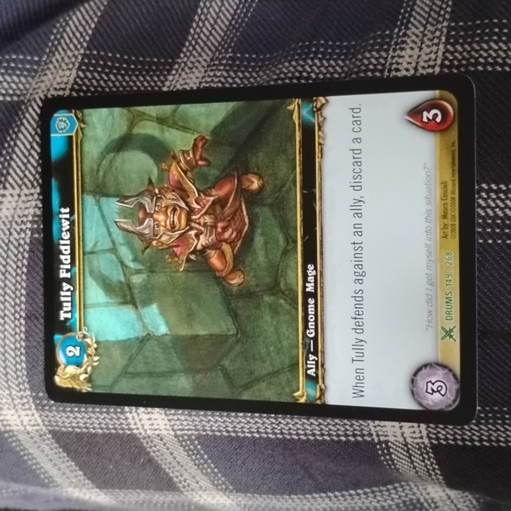 World of Warcraft: Drums "TULLY FIDDLEWIT" #149/268 Trading Card